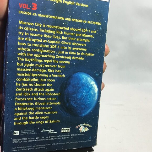 Robotech VHS Volume 3 FHE Family Home Entertainment - Picture 4 of 6